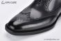 Prada Lace-up Oxford Brogue Black Grain Leather