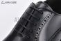 Prada Lace-up Oxford Brogue Black Grain Leather