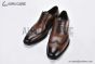 Prada Lace-up Oxford Brogue Brown Grain Leather