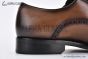 Prada Lace-up Oxford Brogue Brown Grain Leather