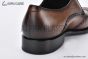 Prada Lace-up Oxford Brogue Brown Grain Leather