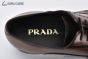 Prada Lace-up Oxford Brogue Brown Grain Leather