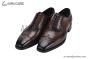 Prada Lace-up Oxford Full Brogue Brown Grain Leather