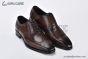Prada Lace-up Oxford Full Brogue Brown Grain Leather