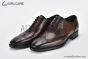 Prada Lace-up Oxford Full Brogue Brown Grain Leather