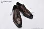 Prada Lace-up Oxford Full Brogue Brown Grain Leather