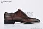 Prada Lace-up Oxford Full Brogue Brown Grain Leather