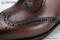 Prada Lace-up Oxford Full Brogue Brown Grain Leather