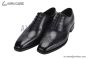 Prada Lace-up Oxford Full Brogue Black Grain Leather