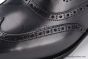 Prada Lace-up Oxford Full Brogue Black Grain Leather