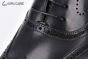 Prada Lace-up Oxford Full Brogue Black Grain Leather