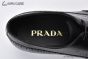 Prada Lace-up Oxford Full Brogue Black Grain Leather