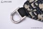 Dior Saddle Belt Bag Beige & Black Oblique Jacquard Black Grained Calfskin