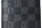 LV Zippy Wallet Vertical Gray Damier Graphite Canvas N63095