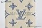 LV Pocket Organizer Wallet White/Navy Monogram Leather M83377