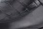 Hermes Ancora Black Smooth / Croco Patern Leather Loafer
