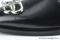 Balenciaga Black Waxed Leather BB Logo Loafer