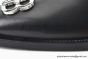 Balenciaga Black Grained Leather BB Logo Loafer