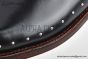 Dior Carlo Black Smooth Leather Derby with Silver-Finish Studs