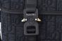 Dior Hit the Road Messenger Bag with Flap Black Oblique Jacquard and Black Grained Calfskin