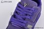 LV Trainer Sneaker Grained Nubuck Buffalo Purple Leather 1ADHAR