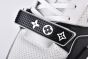LV Trainer Sneaker Perforated Leather Black & White 1AHTDJ