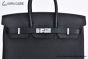 Hermes Birkin 25 Noir Togo Leather Palladium Hardware Fully Handmade