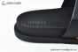 Hermes Jackson Black Epsom & Heritage Brown Leather Sandal