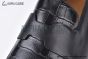 Hermes Ancora Black Smooth / Croco Patern Leather Loafer