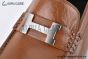 Hermes Karlo Brown Smooth Leather Loafer