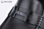 Hermes Karlo Black Smooth Leather Loafer with Black H Buckle