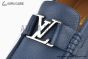 LV Modern Classic Major Loafer Gray Blue Grained Leather
