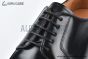 Ferragamo Smooth Black Leather Derby