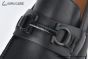 Ferragamo Gancini Black Grained Leather Loafer