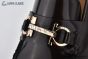 Ferragamo Gancini Brown Patent Leather Loafer