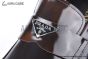 Prada Chocolate Brown Patent Leather Loafers