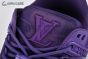 LV Trainer Maxi Sneaker Alligator-printed Nubuck Leather Purple 1ACNM0