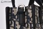 Dior Safari North-South Tote Bag Beige & Black Oblique Jacquard