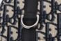 Dior Hit the Road Backpack with Flap Beige & Black Oblique Jacquard with Black Grained Calfskin