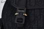Dior Hit the Road Backpack with Flap Black Oblique Jacquard with Black Grained Calfskin