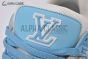 LV Trainer Sneaker Monogram-embossed White & Blue 1AA6X5