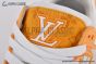 LV Trainer Sneaker Monogram Denim & Embossed Orange 1A9JHB