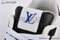 LV Trainer Sneaker Grained Leather Panda Blue 1ADF3A