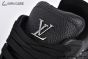 LV Trainer Sneaker Grained Leather Black 1ADDCM