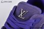 LV Trainer Sneaker Grained Nubuck Buffalo Purple Leather 1ADHAR