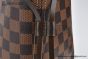 LV Neverfull MM Damier Ebene Canvas Cerise Red & Brown N40599