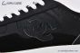 Chanel 25P Interlocking CC Logo Sneaker Calfskin Suede Black