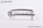 HERMES Tube H Belt Buckle & Noir / Orange Reversible Epsom Leather Belt
