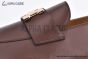 Hermes Paris Dark Brown Goat Leather Loafer