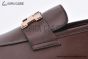 Hermes Paris Dark Brown Leather Loafer